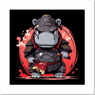 cute hippo Posters and Art